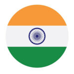 Indian Flag Acrylic Badge