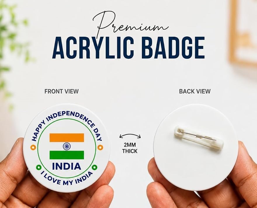 Acrylic badge